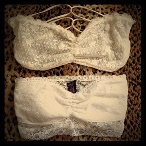 Free People & Material Girl Strapless Bralettes